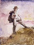 Self-Portrait in the hills above Huddersfield, Sir William Orpen